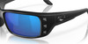 Top View of Costa Del Mar Permit Unisex Sunglasses in Black/Polarized Blue Mirror 580G 63 mm