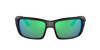 Side View of Costa Del Mar Permit Unisex Sunglasses in Black/Polarized Green Mirror 580G 63mm Alternate 1