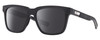 Profile View of Costa Del Mar Pescador Designer Polarized Sunglasses with Custom Cut Smoke Grey Lenses in Matte Fishing Net Gray with Rubber Unisex Square Full Rim Acetate 55 mm