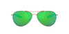 Side View of Costa Del Mar Piper Unisex Pilot Sunglass Gold/Polarized Green Mirror 580P 58 mm Alternate 1
