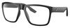 Profile View of Costa Del Mar Paunch XL Designer Reading Eye Glasses in Matte Black Unisex Square Full Rim Acetate 59 mm