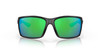Front View of Costa Del Mar Reefton Unisex Sunglass in Black/Polarized Green Mirror 580P 64 mm