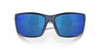 Close Up View of Costa Del Mar Reefton Unisex Sunglass Navy Gray/Polarized Blue Mirror 580P 64 mm