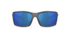 Side View of Costa Del Mar Reefton Unisex Sunglass Gray Black/Polarized Blue Mirror 580P 64mm Alternate 1