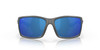 Front View of Costa Del Mar Reefton Unisex Sunglass Gray Black/Polarized Blue Mirror 580P 64mm