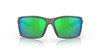 Front View of Costa Del Mar Reefton Unisex Sunglasses in Gray/Polarized Green Mirror 580P 64mm
