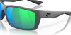 Top View of Costa Del Mar Reefton Unisex Sunglasses in Gray/Polarized Green Mirror 580P 64mm
