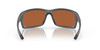 Front View of Costa Del Mar Reefton Unisex Sunglasses in Gray/Polarized Green Mirror 580P 64mm Alternate 1
