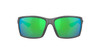 Side View of Costa Del Mar Reefton Unisex Sunglasses in Gray/Polarized Green Mirror 580P 64mm Alternate 1