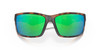 Close Up View of Costa Del Mar Reefton Unisex Sunglass Tortoise/Polarized Green Mirror 580P 64 mm