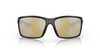 Front View of Costa Del Mar Reefton Unisex Sunglasses Black/Polarized Silver Mirror 580P 64 mm