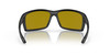 Front View of Costa Del Mar Reefton Unisex Sunglasses Black/Polarized Silver Mirror 580P 64 mm Alternate 1