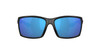 Side View of Costa Del Mar Reefton Unisex Sunglasses in Black/Polarized Blue Mirror 580G 64mm Alternate 1