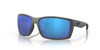 Profile View of Costa Del Mar Reefton Unisex Sunglass Gray Black/Polarized Blue Mirror 580G 64mm