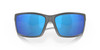 Close Up View of Costa Del Mar Reefton Unisex Sunglass Gray Black/Polarized Blue Mirror 580G 64mm