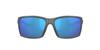 Side View of Costa Del Mar Reefton Unisex Sunglass Gray Black/Polarized Blue Mirror 580G 64mm Alternate 1