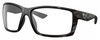 Profile View of Costa Del Mar Reefton Designer Reading Eye Glasses in Matte Gray Black Tiger Shark Unisex Rectangular Full Rim Acetate 64 mm