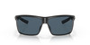 Front View of Costa Del Mar Rinconcito Unisex Designer Sunglass Black/Polarized Gray 580P 60mm