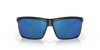 Front View of Costa Del Mar Rinconcito Unisex Sunglasses Black/Polarized Blue Mirror 580P 60mm