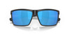 Close Up View of Costa Del Mar Rinconcito Unisex Sunglasses Black/Polarized Blue Mirror 580G 60mm