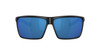 Close Up View of Costa Del Mar Rincon Unisex Sunglasses in Black/Polarized Blue Mirror 580P 63 mm Alternate 1