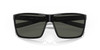 Close Up View of Costa Del Mar Rincon Unisex Square Sunglass Black/Polarized Gray 580G GLASS 63mm