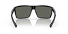 Front View of Costa Del Mar Rincon Unisex Square Sunglass Black/Polarized Gray 580G GLASS 63mm Alternate 1