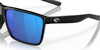 Top View of Costa Del Mar Rincon Unisex Sunglasses in Black/Polarized Blue Mirror 580G 63 mm