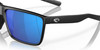 Top View of Costa Del Mar Rincon Unisex Sunglass Black/Polarized Blue Mirror 580G GLASS 63mm