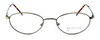 Calabria MetalFlex Designer Eyeglasses O in Antique Gold :: Custom Left & Right Lens