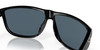 Profile View of Costa Del Mar RINCONDO Unisex Designer Sunglasses Black/Polarized Gray 580P 61mm Alternate 1