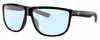 Profile View of Costa Del Mar RINCONDO Designer Blue Light Blocking Eyeglasses in Shiny Black Unisex Panthos Full Rim Acetate 61 mm