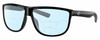 Profile View of Costa Del Mar RINCONDO Designer Progressive Lens Blue Light Blocking Eyeglasses in Shiny Black Unisex Panthos Full Rim Acetate 61 mm