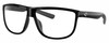 Profile View of Costa Del Mar RINCONDO Designer Progressive Lens Blue Light Blocking Eyeglasses in Shiny Black Unisex Panthos Full Rim Acetate 61 mm