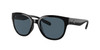 Close Up View of Costa Del Mar Salina Womens Cat Eye Sunglasses in Black/Polarized Gray 580P 53mm Alternate 1