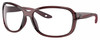 Profile View of Costa Del Mar Seadrift Designer Progressive Lens Prescription Rx Eyeglasses in Urchin Purple Crystal Ladies Butterfly Full Rim Acetate 58 mm