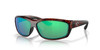 Profile View of Costa Del Mar Salt Break Sunglasses in Tortoise/Polarized Green Mirror 580G 65mm