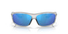 Front View of Costa Del Mar Salt Break Unisex Sunglass Silver/Polarized Blue Mirror 580G 65 mm