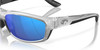 Top View of Costa Del Mar Salt Break Unisex Sunglass Silver/Polarized Blue Mirror 580G 65 mm
