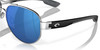Top View of Costa Del Mar South Point Unisex Sunglass Silver/Polarized Blue Mirror 580P 59mm