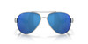 Front View of Costa Del Mar South Point Unisex Sunglass Silver/Polarized Blue Mirror 580P 59mm