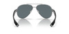Front View of Costa Del Mar South Point Unisex Sunglass Silver/Polarized Blue Mirror 580P 59mm Alternate 1
