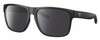 Profile View of Costa Del Mar Spearo XL Designer Polarized Sunglasses with Custom Cut Smoke Grey Lenses in Matte Black Unisex Square Full Rim Acetate 59 mm