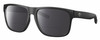 Profile View of Costa Del Mar Spearo XL Designer Polarized Reading Sunglasses with Custom Cut Powered Smoke Grey Lenses in Matte Black Unisex Square Full Rim Acetate 59 mm