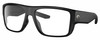 Profile View of Costa Del Mar Taxman Designer Progressive Lens Blue Light Blocking Eyeglasses in Matte Black Unisex Square Full Rim Acetate 59 mm