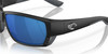 Top View of Costa Del Mar Tuna Alley Unisex Sunglasses Black/Polarized Blue Mirror 580P 62mm