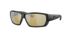 Close Up View of Costa Del Mar Tuna Alley Unisex Sunglass Black/Polarized Silver Mirror 580P 62mm Alternate 1