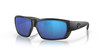 Top View of Costa Del Mar Tuna Alley Sunglass Black Blackout/Polarized Blue Mirror 580G 62mm Alternate 1