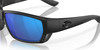 Top View of Costa Del Mar Tuna Alley Sunglass Black Blackout/Polarized Blue Mirror 580G 62mm