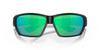 Close Up View of Costa Del Mar Tuna Alley Unisex Sunglass Black/Polarized Green Mirror 580G 62 mm